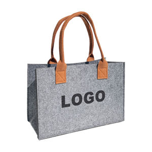 ถุงผ้าสักหลาดแข็งและทนทานโลโก้ที่กำหนดเองด้วยการออกแบบที่ทันสมัยเรียบง่ายสำหรับบรรจุภัณฑ์ - Product Image 4