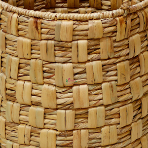 Panier en jacinthe d'eau naturelle fait à la main Artex Dong Thap, boîtes cadeaux en osier décoratives pour une organisation élégante de la maison - Product Image 2