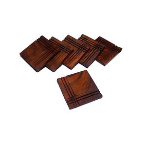 Ooden-posavasos decorativo de madera, diseño único, acabado pulido - Product Image 3