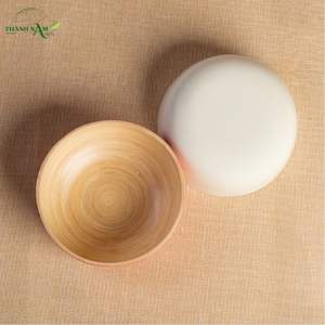 Bol en bambou filé personnalisé avec finition unie, objet artisanal classique et écologique pour la maison - Product Image 2