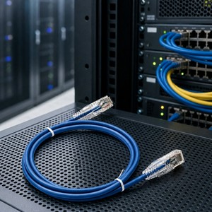 สายแพทช์อีเธอร์เน็ต <span class=keywords><strong>Cat6A</strong></span> UTP แบบบางพิเศษ 28AWG ทองแดงเปลือยแบบตีเกลียว 10Gbps RJ45 ปลอกหุ้ม PVC/LSZH ความยาวตามสั่ง มาตรฐาน CE RoHS - Product Image 2