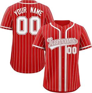 Maillot de baseball professionnel personnalisé pour hommes grande taille vêtements de sport respirants avec broderie imprimée techniques pour les matchs - Product Image 5