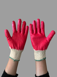 Gants enduits de caoutchouc vietnamien anti-coupure anti-dérapant sécurité travail Latex semi-revêtement coton réutilisable pour la protection des mains - Product Image 5