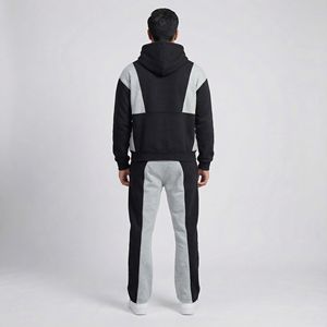 ชุดวอร์มผู้ชายคุณภาพสูงสำหรับฤดูหนาว ดีไซน์วินเทจ รับทำโลโก้ ซิปเต็มตัว ผ้าหนา มีฮู้ด สองชิ้น ผ้าฝ้าย 100% - Product Image 4