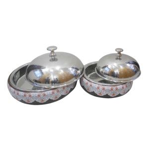 Casserole isolée en acier inoxydable servant une marmite chaude fête de mariage utilisation de la restauration vaisselle marmite à double paroi - Product Image 3