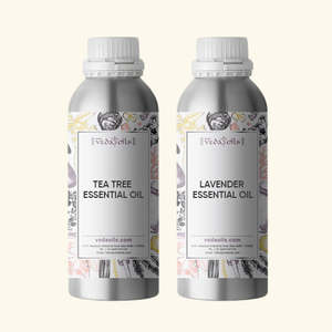 Paquete Combinado de Aceites Esenciales 100% Puros de Árbol de Té y Lavanda, Grado Terapéutico para Hidratación, Prensado en Frío, con Naranja Dulce y Ylang-Ylang - Product Image 1