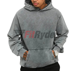 Sudadera con Capucha 100% Algodón, Lavado Ácido, Invierno, Alta Calidad, Impermeable, Secado Rápido, Transpirable, Diseño de Logotipo Personalizado, Cuello con Capucha, Varios Tamaños - Product Image 5