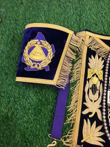 REGALIA MASÓNICA, DELANTAL GRANDE DE CALOR Y MANGUETAS - HSE - Product Image 2