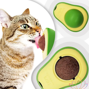 Balle tournante pour chat en herbe comestible naturelle style avocat Mucit Home - Product Image 1