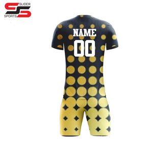 Conception gratuite de maillot de football d'entraînement d'équipe Ensemble complet d'uniformes de football personnalisés unisexes en polyester 100% imprimés par sublimation - Product Image 6