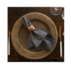 Meilleure qualité rotin chargeur plaque en gros fantaisie et maison cuisine Table décoration rotin chargeur plaque - Product Image 6