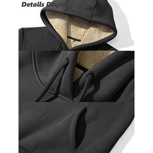 Wholesale Unisex <b>Men</b> Cropped Hoodie <b>Men</b> Puff Printed Blank Women <b>Crop</b> <b>Top</b> Hoodie Custom Cropped Hoodies and Flared Sweats Sets - Product Image 4