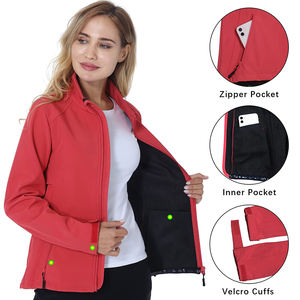 Chaqueta cortavientos deportiva de alta calidad para mujer, OEM, impermeable, personalizada, de poliéster, suave, ecuestre, venta al por mayor - Product Image 4