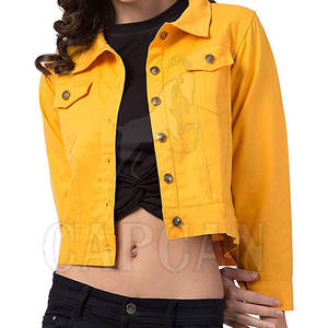 Chaquetas de mezclilla transpirables de calidad superior para mujer, estilos de patrón personalizado, relleno de algodón, forro de lana, hecho en Pakistán, precio barato - Product Image 1