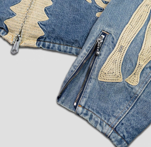 Customized 100% Cotton Premium Quality Denim Jacket <b>Men</b> Women Vintage Autumn Heavy <b>Pullover</b> Button Printed Quilted Winter Solid - Product Image 5