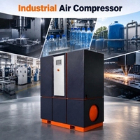 Compresseur d'air rotatif à vis compact et à faible bruit, haute efficacité et économie d'énergie, 11-22 kW, machine de compression d'air industrielle
