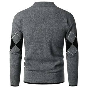 High Quality Winter Casual High Neck <b>Cardigan</b> Blank Cotton Wool <b>Men's</b> <b>Sweaters</b> Wool Liner New Fashion Design Sports Wear - Product Image 4