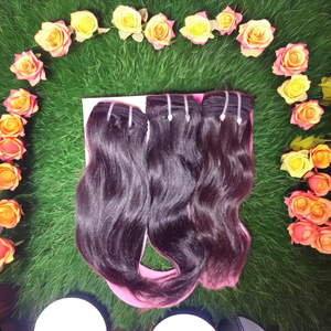 14 "Ondulé Naturel Droit Style Grade 12A Remy Cheveux Bruts 100% Indien Raw Extension de Cheveux Humains Bon Stock paquets de cheveux indiens - Product Image 1