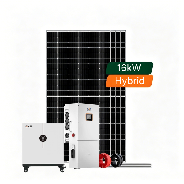 Battery Plug and Play15kva Grid Tie Solar System Kit for Home Hybrid Solar Inverter Panel Backup Battery System 20kw