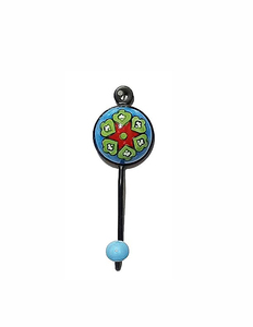 Heavy Duty Wall Mounted Coat <b>Hooks</b> Ceramic Bathroom <b>Towel</b> <b>Hooks</b> with Painted Finished for Clothes and Hat Hanger - Product Image 1
