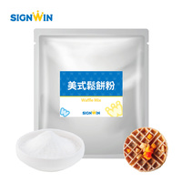 Poudre à gaufres classique SIGNWIN enrichie en sucre avec crème non laitière, mélange pour pâtisserie, 1 kg, emballée en sachet