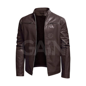 Factory Manufacture New Arrival <b>Long</b> Sleeves Men <b>Leather</b> <b>Jacket</b> Customized Wholesale Winter <b>Jacket</b> - Product Image 3