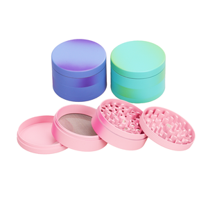 Broyeur 4 pièces avec motif CD Broyeur d'herbes pour étui à papier roulant - Product Image 1