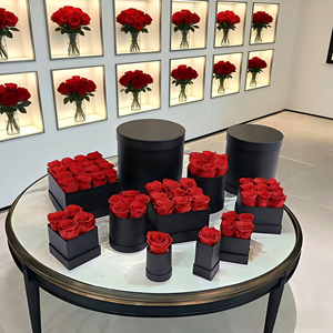 Rosas Reales Preservadas con Logotipo Personalizado en Caja Redonda en Forma de Corazón, Flores de Rosa Eternas para Regalo del Día de San Valentín - Product Image 6
