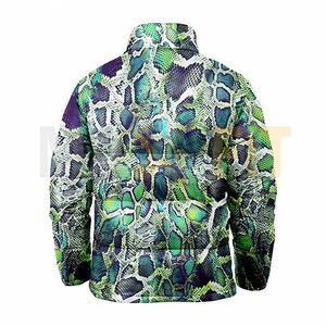 2025 alta calidad personalizada sublimación arte impresión Digital Animal piel Collage Puffer chaqueta acolchada - Product Image 2