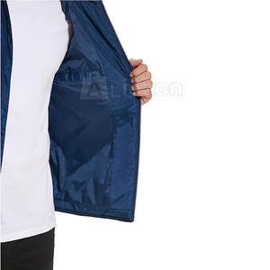 2025 couleur unie décontracté hommes doudoune Streetwear nouvelle mode coupe-vent doudoune à vendre - Product Image 4