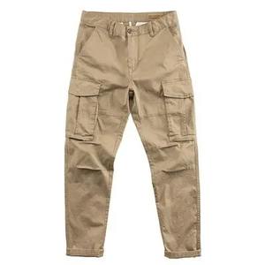 Pantalones de Trabajo Casuales Ligeros de Algodón Puro para Hombre con Bolsillos Grandes para Protección Laboral en Obras de Construcción - Product Image 4