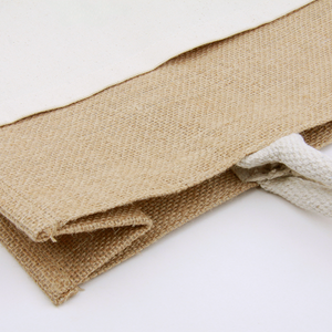 Catrin – Sac de shopping en jute laminé avec poche avant en coton - Product Image 2