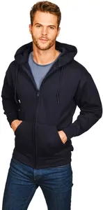 2025 Sudadera con capucha de lana con cremallera Lisa personalizable Crea tu propio diseño elegante con impresión digital funcional frontal para el invierno - Product Image 5