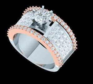 8.00Ct ฮิปฮอป VVS Moissanite แหวนแต่งงานทองคำขาวประดับเพชรเม็ดกลมเงินสเตอร์ลิง925สำหรับผู้ชาย - Product Image 2