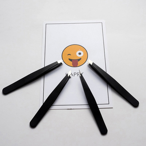 Pinzas de Acero Inoxidable de Punta Inclinada para Extensión de Pestañas y Cejas, Diseño de Lujo de Alta Calidad, Personalizables, Novedad 2026 - Product Image 3