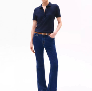 Camisetas Polo de Punto de Manga Corta Casuales para Mujer, con Logotipo Personalizado Bordado e Impresión, de Algodón, con Botones, para Uniformes de Otoño - Product Image 2