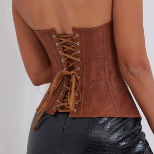 Corset en cuir pour femmes de qualité supérieure, prix de gros, nouveau design, corset en cuir élégant pour femmes - Product Image 3