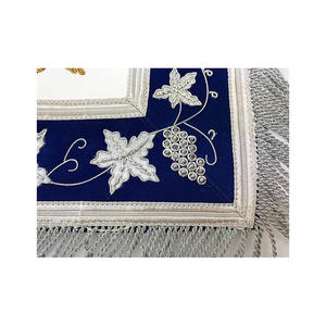 Tablier de pavillon bleu de maître passé de qualité supérieure Tablier de broderie à la main blanc et bleu personnalisé selon la demande - Product Image 5