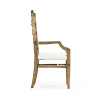 Ensemble de 2 chaises de salle à manger à dossier en échelle - Chaises de cuisine rembourrées avec structure en bois