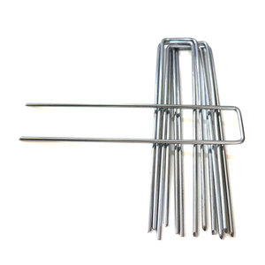Clous de fixation de jardin en forme de U, <span class=keywords><strong>agrafe</strong></span> pour géotextile, <span class=keywords><strong>agrafe</strong></span> pour gazon, <span class=keywords><strong>agrafe</strong></span> pour irrigation - Product Image 1