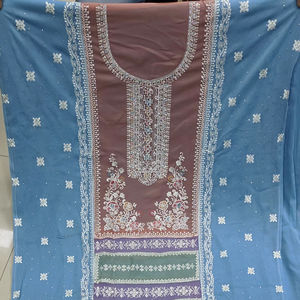 ชุดสูท shalwar kameez Star georgette หินหนาฝรั่งเศสชั้นใน dupatta สำหรับดูปากีสถานดูหรูหรา - Product Image 1