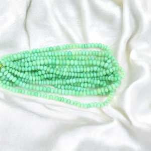 ลูกปัดโอปอลสีเขียวน้ำทะเลสำหรับทำเครื่องประดับลูกปัดอัญมณีขนาด7มม. และ10มม. ขายส่งอินเดีย - Product Image 5