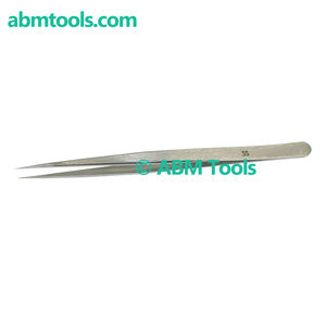 Custom Made Stainless Steel Tweezers With Toothed Tip Non-Magnetic Industrial Use DIY Plastic Handle Pattern No. SS - Product Image 1