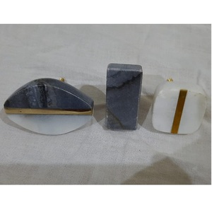 Poignée de porte moderne en marbre réglable et tirette de placard en laiton, poignée en marbre coloré pour bar, salle de jeux, armoire, commode, tiroir - Product Image 1