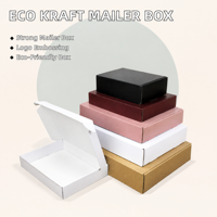 Boîte d'expédition en carton recyclable personnalisée avec gaufrage et pelliculage mat pour le commerce électronique et la vente au détail