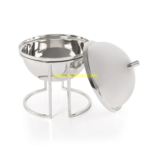 Marmite en acier inoxydable avec support, casserole à soupe isolée, chauffe-plats pour hôtel, restaurant, traiteur, buffet pour mariage - Product Image 6