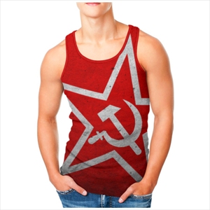 Camiseta sin mangas de compresión con cuello redondo y estiramiento activo para hombre, personalizada con sublimación, talla grande, transpirable, nueva - Product Image 1
