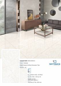 Surface brillante durable de marbre ivoire polie des carrelages de porcelaine haute 60x60 60x120 pour le centre commercial - Product Image 5