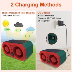Daytech năng lượng mặt trời điện 13 âm thanh hỗ trợ ghi âm có thể điều chỉnh âm lượng 130D dò chuyển động báo động ánh sáng với từ xa cho trang trại - Product Image 6