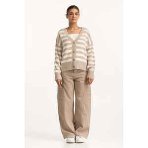 Cárdigan Estampado WM-SWT-WS24-005 Tejido con Encaje y Decoración de Botones - Product Image 5